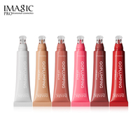 Gloss à lèvres liquide brillant 6 couleurs, pailleté, effet repulpant, hydratant, anti-rides, lisse les lèvres gercées, végan, sans cruauté animale