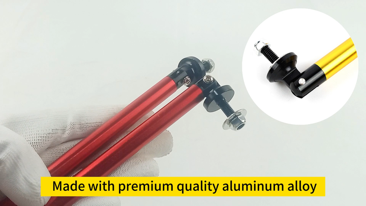 Kit Fissaggio Sgancio Rapido Paraurti Auto - 4 Bulloni In Alluminio Nero Con Rondelle E O-Ring - 5