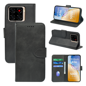 Funda de teléfono móvil con tapa para <span class=keywords><strong>ZTE</strong></span> Nubia S 5G Focus Pro <span class=keywords><strong>Blade</strong></span> V70 <span class=keywords><strong>Vita</strong></span> Max A35E V40S, funda protectora magnética de cuero PU - Product Image 1
