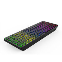 Keyboard Gaming BT 2.4G isi ulang KBLW-001 kustom tata letak nirkabel bahasa prancis/Inggris/Spanyol/Belanda/Portugis baru