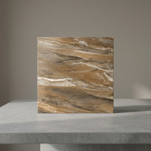 Azulejos de porcelana pulida Vistaar Satuario Graphite de 600x600 mm con diseño de mármol, baldosas cerámicas esmaltadas. - Product Image 4