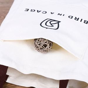 Sac en toile personnalisé avec logo, motif dessin animé étudiant, double usage, pour cadeaux, vente en gros, sac de shopping en coton à bandoulière diagonale - Product Image 3