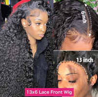 V parte Afro rizado pelucas de cabello humano para mujeres negras fábrica barata rizado 13x6 HD Pelo Rizado bebé Fronta SDD Pixiel peluca
