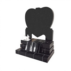 Stèles et pierres tombales en granit allemand, pierre tombale commémorative allemande, pierre tombale en granit noir allemand pour commémoration - Product Image 2