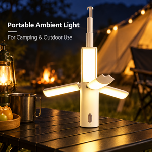 USB <b>Rechargeable</b> Lithium Battery Foldable <b>Camping</b> Lantern LED Tent <b>Light</b> IP55 Waterproof Outdoor Portable Type-C Charging Button - Product Image 5