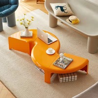 Thé/café et table de chevet circulaires d'épissage minimaliste nordique de luxe léger pour le salon