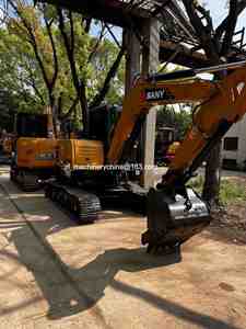 Excavatrice sur chenilles SY60 à prix avantageux avec moteur, faible nombre d'heures de fonctionnement, parfait état de marche - Product Image 4