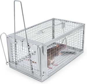 Haute sensibilité automatique classique <span class=keywords><strong>Rat</strong></span> souris piège <span class=keywords><strong>Cage</strong></span> métal Animal <span class=keywords><strong>Cage</strong></span> utilisation <span class=keywords><strong>pour</strong></span> la lutte antiparasitaire rongeurs - Product Image 1