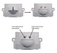 Interrupteur détecteur de mouvement infrarouge PIR à faible tension LED PDLUX PD-PIR135, micro-capteurs infrarouges pour cuisine, couloir
