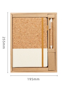 <b>Custom</b> A5 Cork Wood Linen Eco-friendly Portable Creative Address Book UV Printing Sewing Binding <b>Custom</b> Logo Presentation Gift - Product Image 4