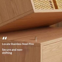 Bambus-Bücherregal Wandvitrine Installationsfreies Modernes Minimalistisches Boden-Holzregal 5 Regalböden Wohnzimmer-Regal