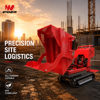 Mini-dumper sur chenilles autoportant VOER 500 kg avec moteur Briggs & Stratton 6,5 CV, norme EPA Euro 5, vente en gros pour chantiers