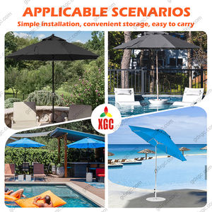 Sombrilla de <span class=keywords><strong>aluminio</strong></span> de alta calidad al por mayor sombrilla de jardín al aire libre sombrillas de patio usadas en <span class=keywords><strong>tumbona</strong></span> lateral de piscina - Product Image 4