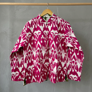 Best Selling Handblock Printed Autumn/Winter Breathable Cotton Quilted <b>Mandarin</b> <b>Collar</b> Handmade Floral <b>Jacket</b> for Worldwide - Product Image 3