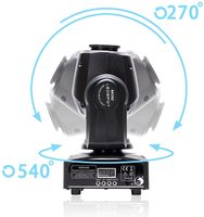 Meilleures Ventes : Projecteurs LED Mobiles 30W RGBW 4-en-1 avec 8 Gobos et 8 Motifs, Éclairage de Scène LED