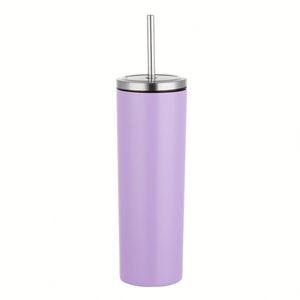 Gobelet isotherme portable en acier inoxydable grande capacité avec paille à visser - Product Image 2