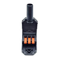 Adaptateur C13 IEC, connecteurs de prise d'alimentation, câble femelle, 3 broches, bornes de montage sur panneau, laiton, 10A