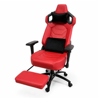 Chaise de jeu massante à prix d'usine en cuir PU avec accoudoirs 4D, repose-pieds rétractable, soutien lombaire personnalisé, chaise de gamer pivotante pour ordinateur