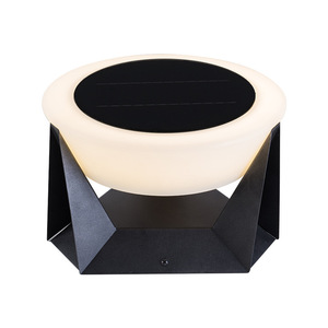 Colonne solaire lampes extérieur étanche jardin clôture solaire porte capuchon lumière <span class=keywords><strong>lampe</strong></span> frontale pour patio décor - Product Image 3