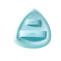 JLY Exclusivo Brocha de Maquillaje de Diseño Hoja de Loto, Sin Látex, Lavable, Densa, para Aplicación de Base en Polvo y Detalles