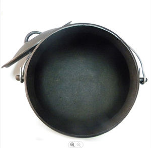 Nhà Máy Bán buôn gang khoai tây đậu Brew thịt Ấm đun nước Vạc phẳng potjie nồi 3 lít - Product Image 5