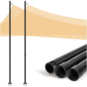 JH-Mech palo del baldacchino della vela dell'ombra <span class=keywords><strong>pali</strong></span> resistenti personalizzati palo della vela dell'ombra rivestito dell'acciaio inossidabile con due tipi di ganci - Product Image 2