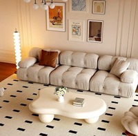 Table basse moderne de luxe en forme de nuage avec rangement pour salon, chambre, hôtel ou appartement – Mobilier de réunion
