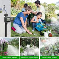 Temporizador de Riego Universal F138 con Correa, Kit de Riego Inteligente para Exteriores, Jardín, Patio, Riego Automático de Flores y Plantas, PE