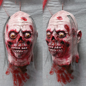Halloween Horror Zombie Latex Mask Party Cosplay Bloody Disgusting Rot Face Masquerade Terror Party Face Cover Custom Design - Product Image 2