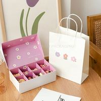 Boîte cadeau en carton avec fenêtre transparente pour 12 macarons, gaufres, biscuits, pâtisseries, conception de logo personnalisée OEM