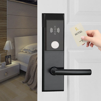 Sistema de cerradura de puerta de tarjeta de llave inteligente Rfid digital electrónica para hotel, cerradura de puerta de hotel con sistema de software de gestión