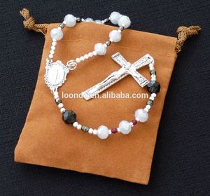 Bolsas de joyería de fieltro, Rosario personalizado con estilo de lujo, serigrafía de terciopelo, cordón, ropa reciclable, regalo y artesanía - Product Image 4