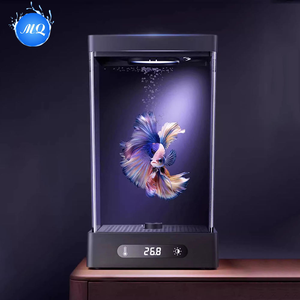 Mini aquarium rectangulaire de luxe en verre pour bureau, écologique et intelligent, idéal pour l'extérieur et la cuisine - Product Image 5