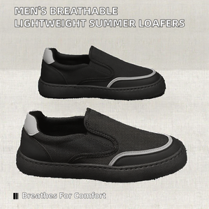 Chaussures d'été respirantes pour hommes, légères, à enfiler, rehaussantes, en toile, tendance, pour la conduite et la marche - Product Image 2
