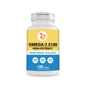 Gélules d'Oméga 3 personnalisées OEM pour la santé de la peau et des yeux, avec 1350 mg d'EPA, supplément d'huile de poisson Oméga 3 - Product Image 1