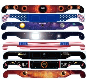 Diseño personalizado 3D papel Eclipse gafas de visión ISO certificado Solar Eclipse gafas - Product Image 2