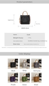 Nylon Zipper Polyester Lining Summer Fashion Commuter Crossbody Bucket <strong>Bag</strong> 2026 New <strong>Large</strong> Capacity - Product Image 4