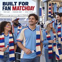 FAN MATCHDAY Maßgeschneiderte Fußballuniform OEM ODM Sublimations-Fußballtrikot-Set Geringe Mindestbestellmenge 100% Polyester Schnelltrocknend