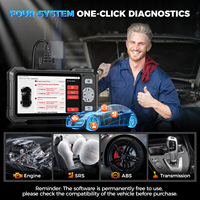 Escáner de Diagnóstico OBD Universal KINGBOLEN S608 de 12V para Diagnóstico de Automóviles Android, para Motor, ABS, SRS, Transmisión, Servicio EPB
