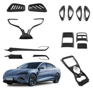 ABS personnalisé imite les accessoires décoratifs d'intérieur de voiture en carbone garniture de décoration de Protection pour accessoire de joint BYD