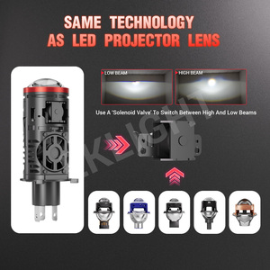 Nouveau puissant 130W Canbus Mini taille H4 Bi Led projecteur <span class=keywords><strong>moto</strong></span> H4 Led ampoule 6000k 12V antibrouillard Led projecteur lentille pour <span class=keywords><strong>Bmw</strong></span> F10 - Product Image 2