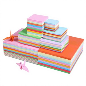 Carta Origami Colorata Quadrata per Lavoretti Creativi per Bambini, Progetti del Mille-Gru, Uso Asilo Nido, Polpa di Legno Vergine dalla Cina - Product Image 1