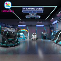 Simulador de Realidad Virtual de Vuelo en Avión Funspace, Máquina de Juegos de Disparos de Vuelo para Parques de Atracciones Interiores