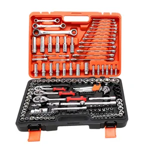 Household Use 151pc 1/2",3/8" &1/4" Drive Master Socket Set With 72 Tooth Ratchet For Auto Repairing