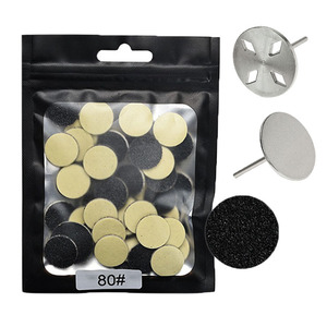 Disque de papier abrasif professionnel papier de verre polissage des pieds élimination des peaux mortes <span class=keywords><strong>vernis</strong></span> ongles étendus papier de disque de pédicure plus court - Product Image 1