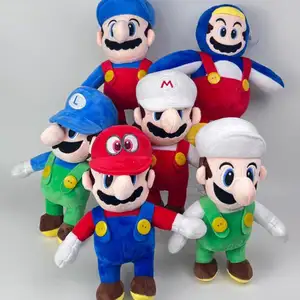 Mix Wholesale 10" Most Popular Game Character Anime Cartoon Figure Mario Plush Toys Claw Machine Dolls