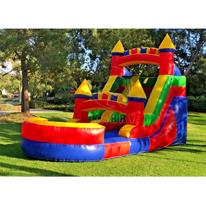 Petit toboggan gonflable solaire pour enfants, toboggan gonflable commercial robuste, combo de jeux pour parc d'attractions - Product Image 3