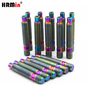 Boulon en titane HRMin Gr.5 Ti-6Al-4V <span class=keywords><strong>goujon</strong></span> <span class=keywords><strong>de</strong></span> <span class=keywords><strong>roue</strong></span> automatique M14 * 1.5*78mm pour voiture <span class=keywords><strong>de</strong></span> course <span class=keywords><strong>VW</strong></span> AUDI - Product Image 1