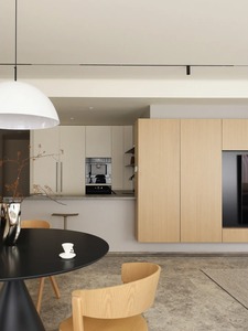 Estantería LED oculta de pared completa moderna, mueble de TV con puerta corredera - Product Image 4