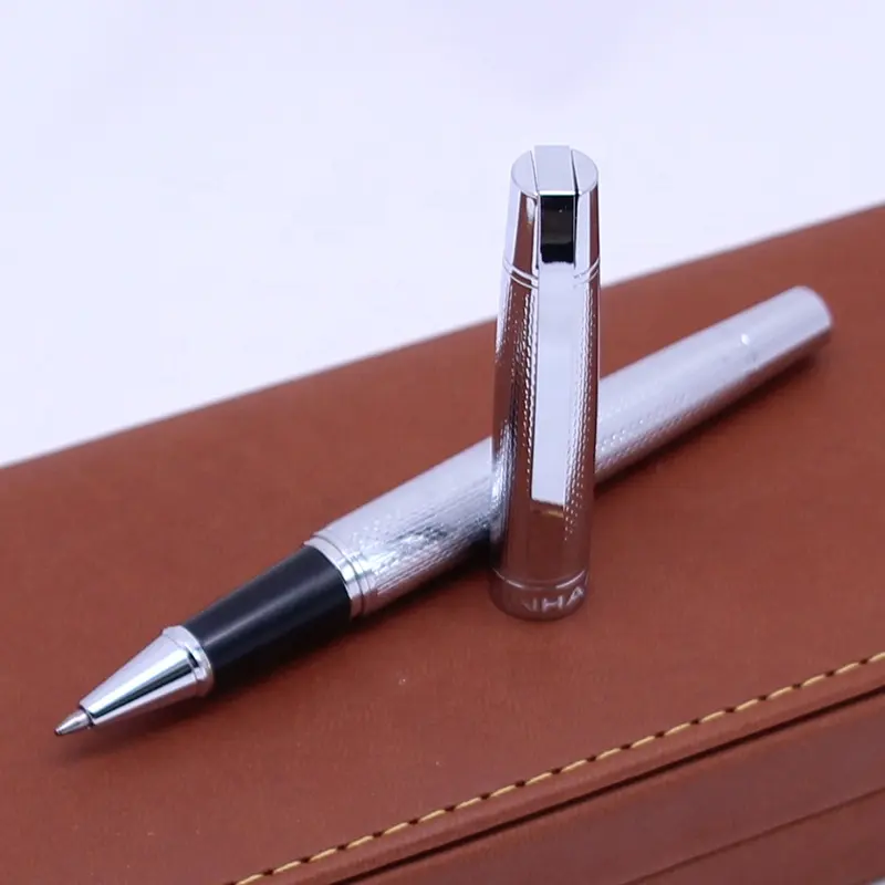 JX-605 कस्टम लोगो बिजनेस उपहार बॉलपॉइंट पेन के साथ अद्वितीय प्रीमियम कॉर्पोरेट ग्रीन पेन
